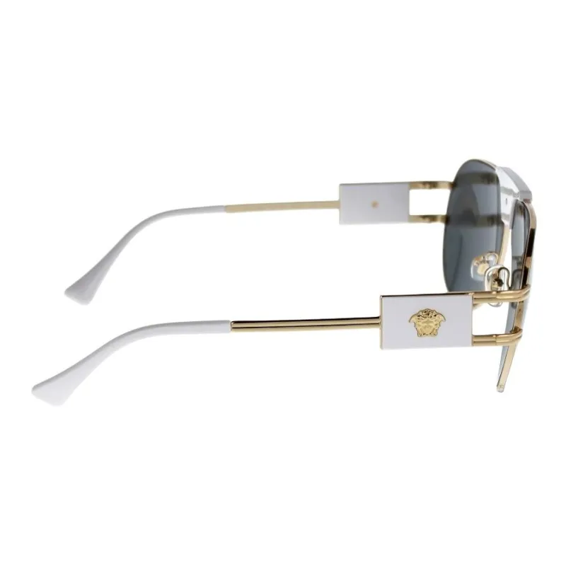 FANSIZHE Metal Aviator Sunglasses Unisex Gold-1