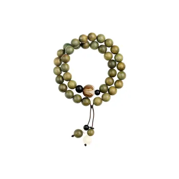 TRUE ME Green Sandalwood Wood Bracelets Unisex