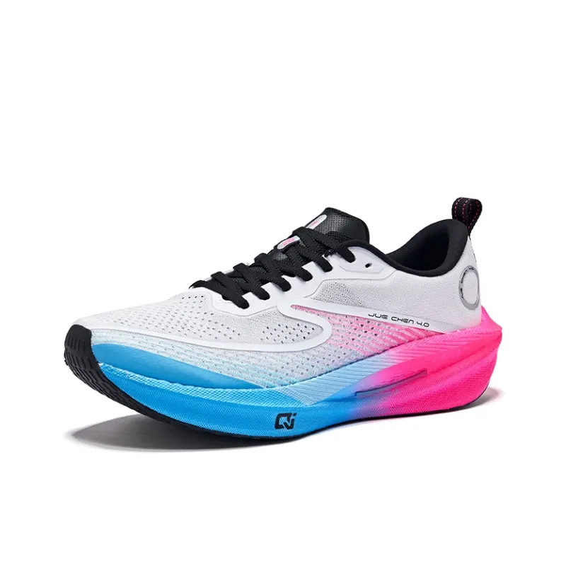 Erke Absolute Dust 4.0 Running Shoes Men Low Top Erke White Fluorescent Fuchsia-2