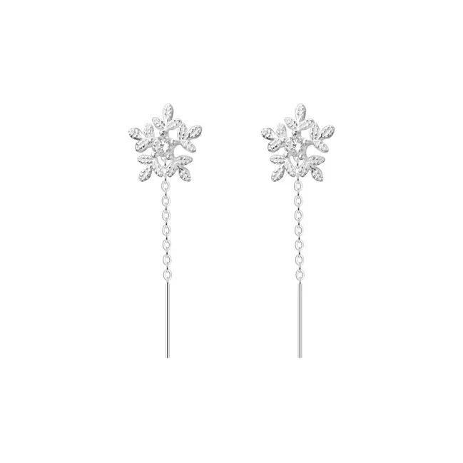 QUIET LOVE 999 Fine Silver Earrings Women's-0