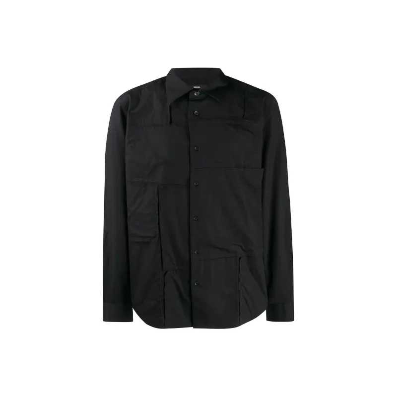 DIESEL Shirts Men Black-0