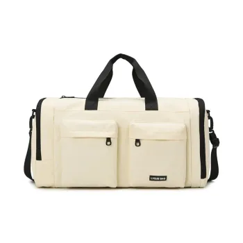 MOK Oxford Travel Bag Unisex Ecru/Gray/Black/Green/Blue/Pink