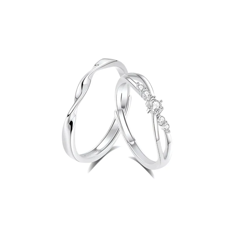 7℃ 999 Fine Silver Rings Unisex-0