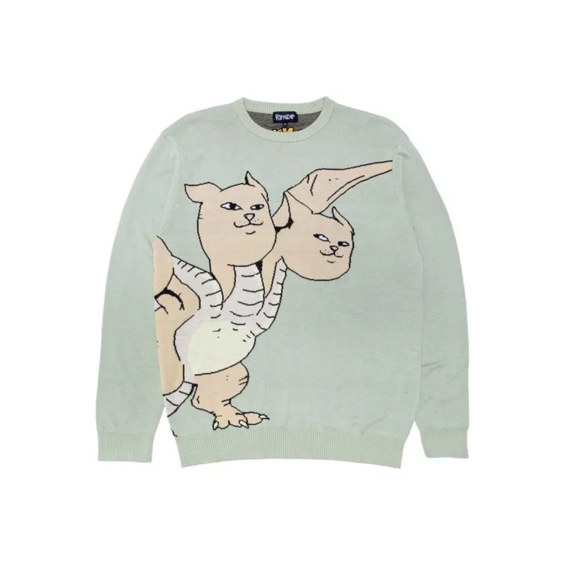 RIPNDIP Sweaters Men Yellow Green-0