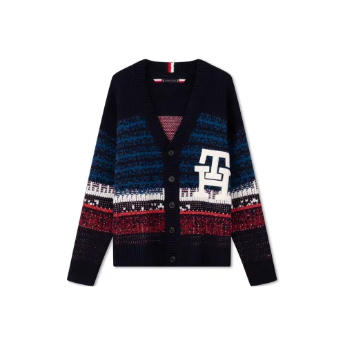 Tommy Hilfiger Tommy Hilfiger Fall/Winter Collection Knitwear Unisex Navy Blue Red White Blue Multicolor