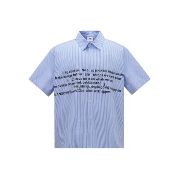 NANDCHN Shirt Unisex Light Blue