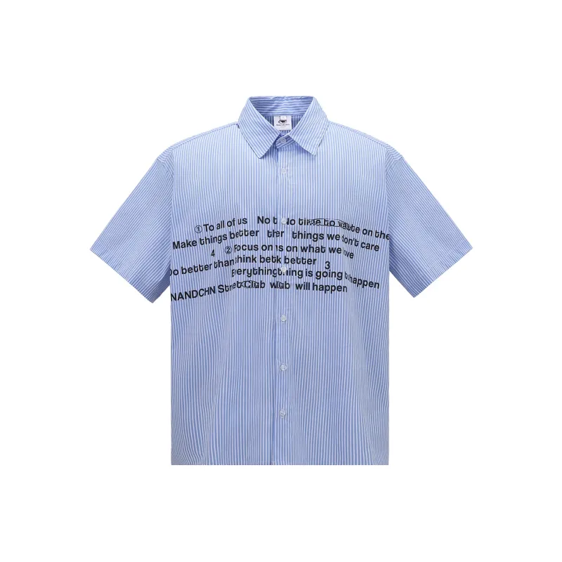 NANDCHN Shirt Unisex Light Blue-0