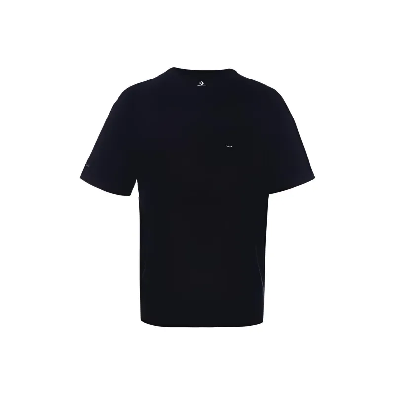 Converse Drop Shoulder Sleeve T Shirt Unisex Black-1