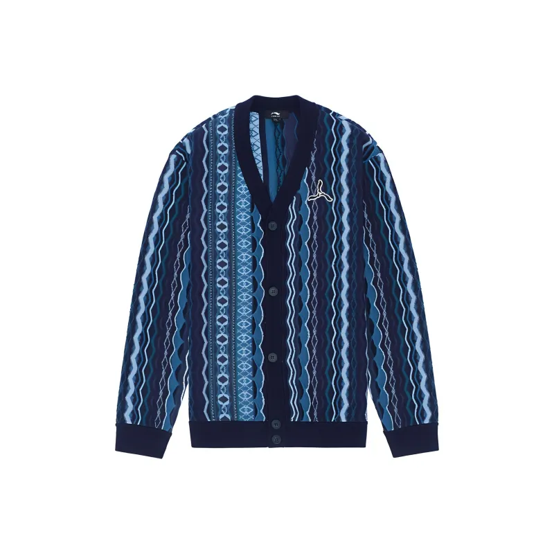 LI NING 1990 Tour Series Knitwear Men Dark Marine Blue-0