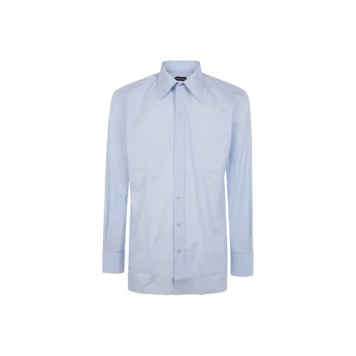 TOM FORD Curved Hem Poplin Shirt