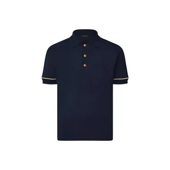 LOUIS VUITTON Short Sleeved Cotton Polo Shirt