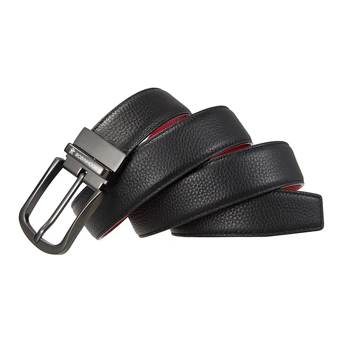 ROBINHOOD Top Grain Cow Leather Belts Men's Width 3.5CM-1