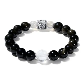 PUTUOSHANWENCHUANG Obsidian Bracelets Unisex