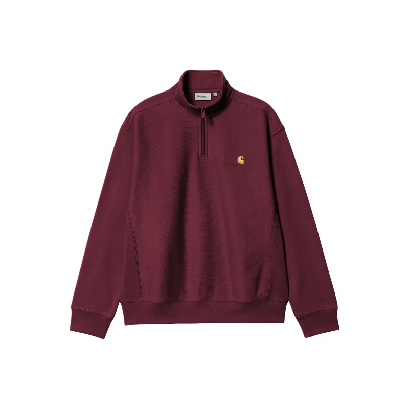 Carhartt WIP Half Zip American Script Sweatshirt-0