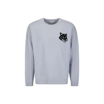 Maison Kitsune Fox Intarsia Knit Jumper