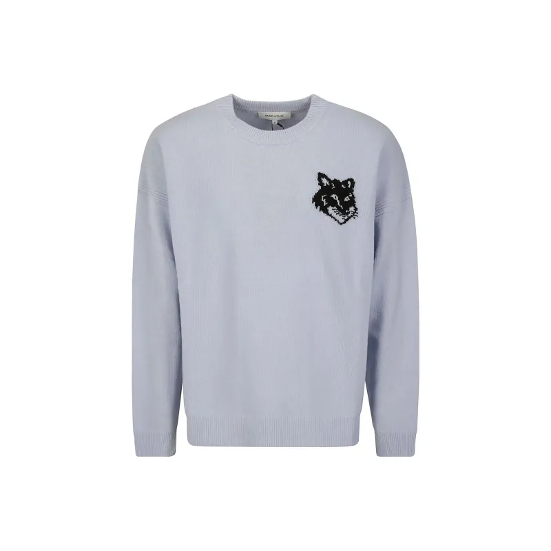 Maison Kitsune Fox Intarsia Knit Jumper-0