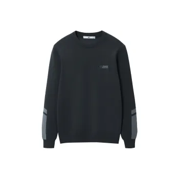 HLA Knitwear Men Dark Gray Splicing 59