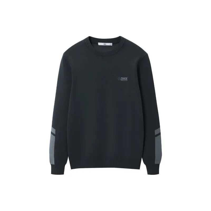 HLA Knitwear Men Dark Gray Splicing 59-0