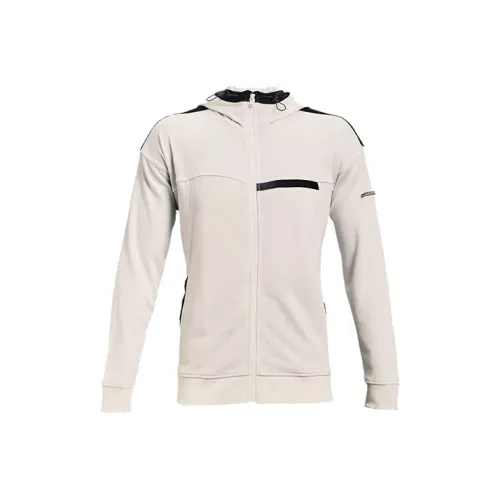 Under Armour Rival Jackets Men Ivory White