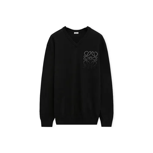 LOEWE FW24 Cashmere Sweater Men's Black