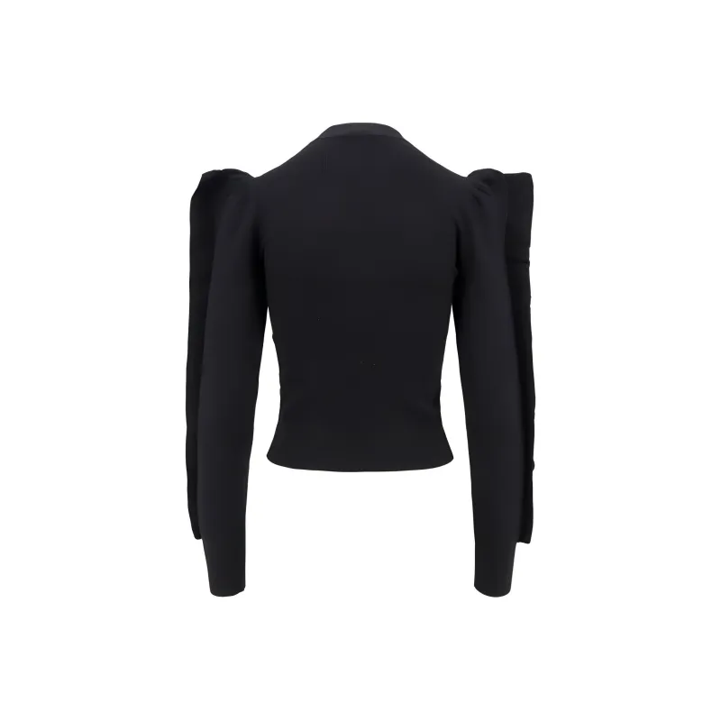 MaxMara Genero Rufflted Trim Crewneck Jumper-1