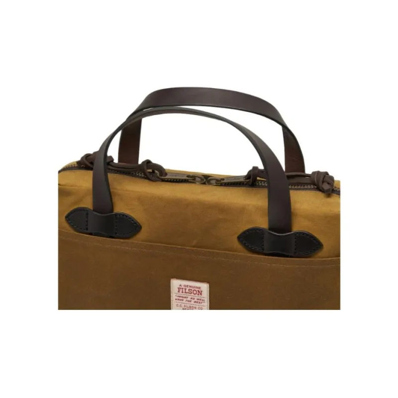 Filson Cotton One Shoulder Handbag Men's Dark Brown-10