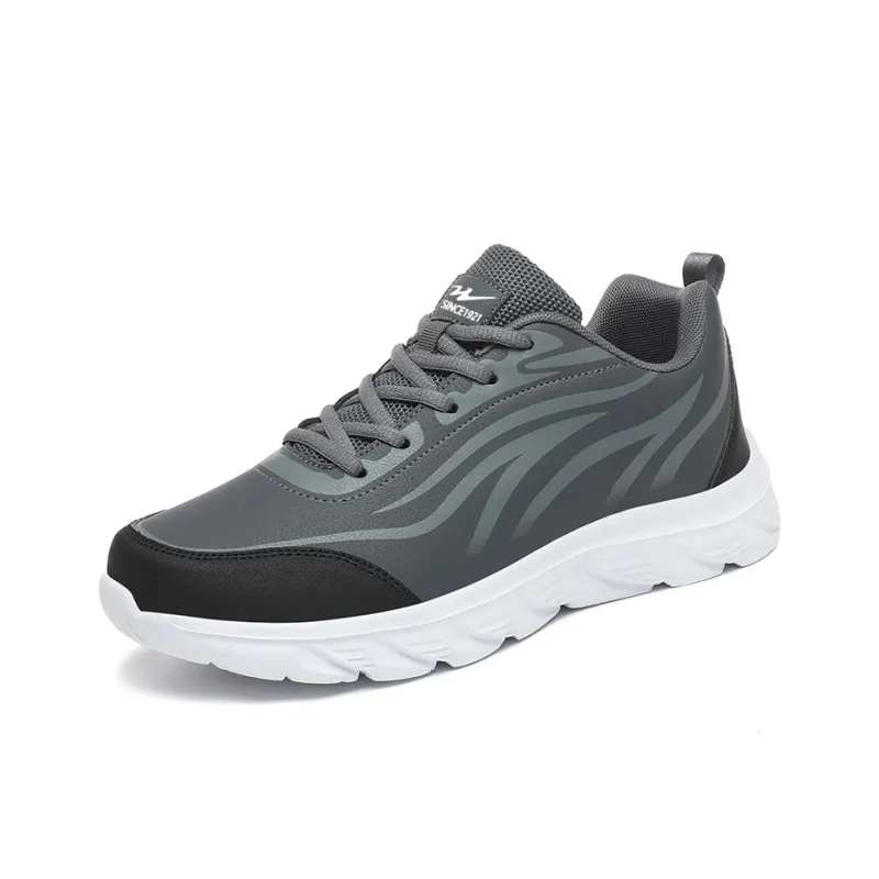 Binary Cushioning, Rebound, Lightweight, Anti slip Low Top Running Shoes Men's Gray-1