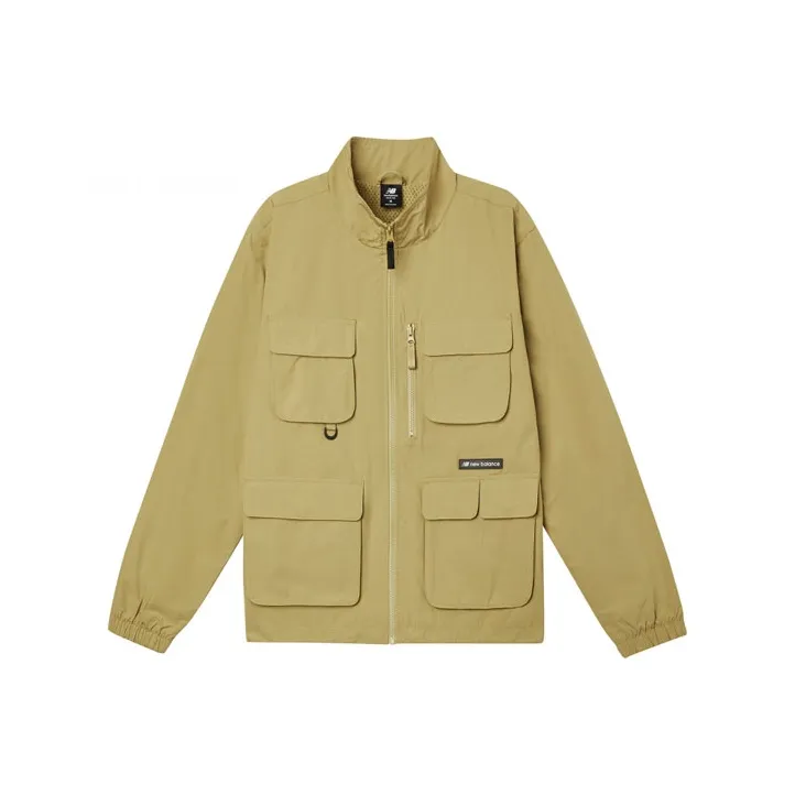 New Balance Jackets Men Khaki-0