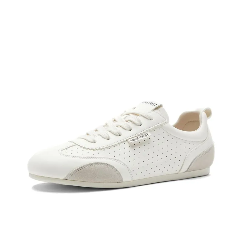 NINE WEST Low Top Casual Shoes Women's White Gray-1