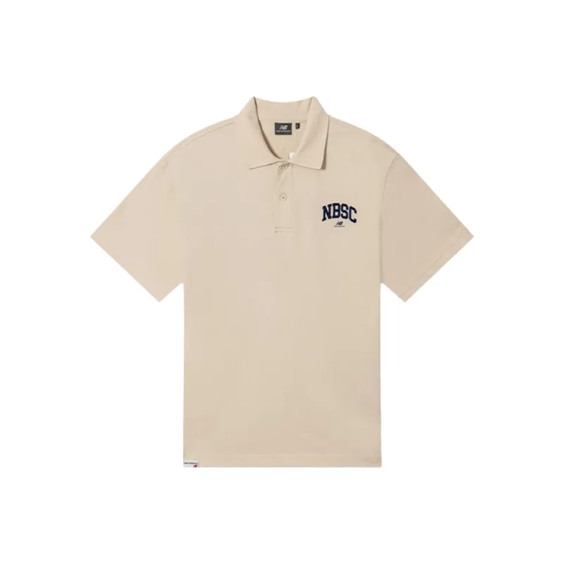 New Balance Polo Shirt Unisex Wheat-0