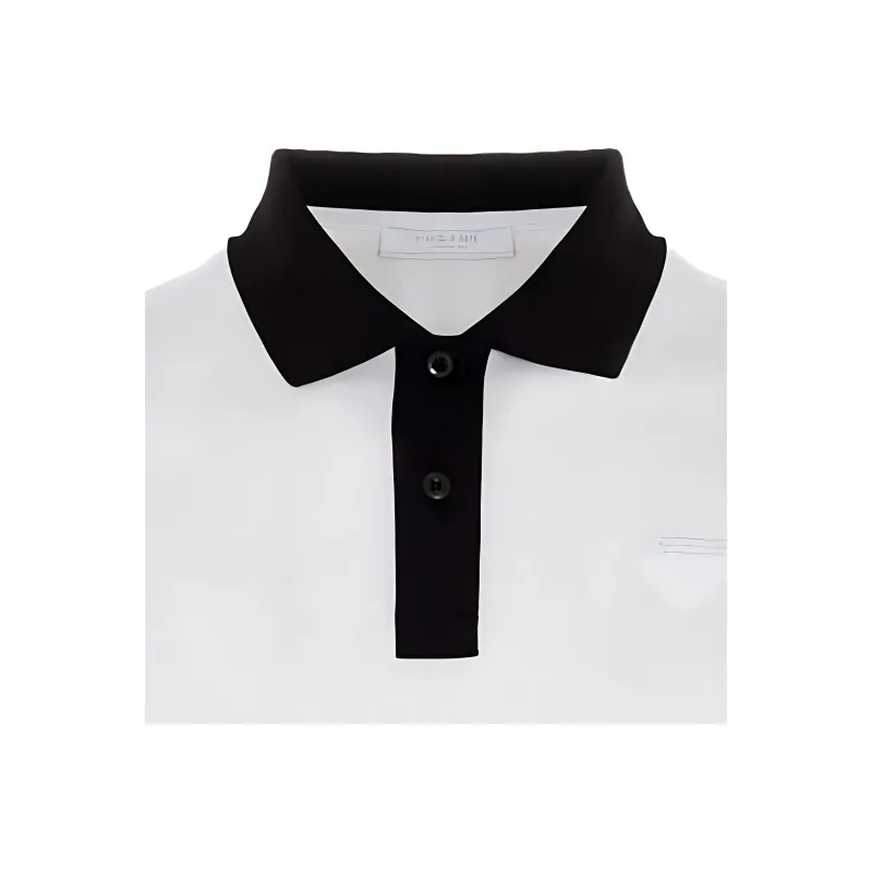 PRADA Polo Shirts Men White-4