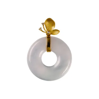 Execute The Blessing Ice Type Jadeite Pendants Unisex
