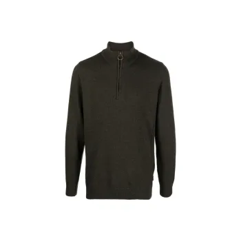 BARBOUR Zip up Wool Jumper