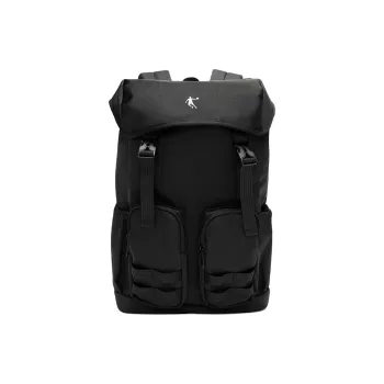 QIAODAN Multi Pocket Backpack Unisex Black