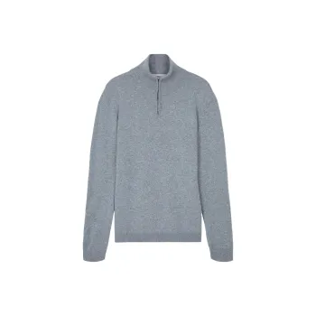 PRINGLE OF SCOTLAND SS24 Cashmere Sweater Men's Gray