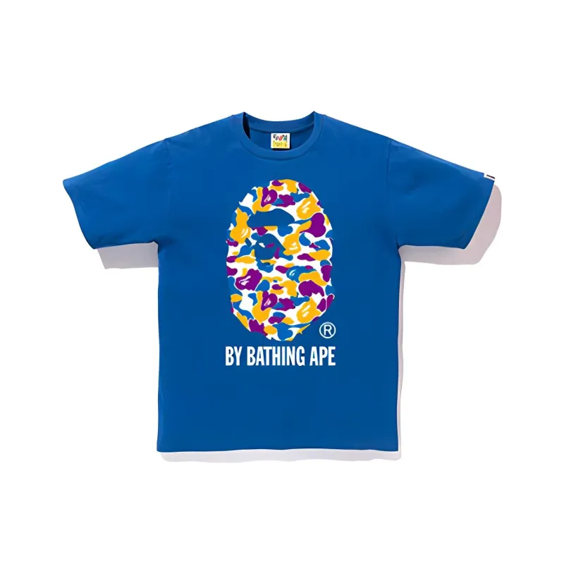 A BATHING APE Ape Head Series T Shirt Men's Blue-0