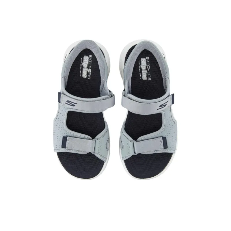 Skechers Go Walk Fle Beach Sandals Men's Light Gray Blue-3