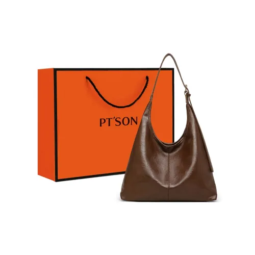 PT'SON Synthetic Leather Underarm Crossbody Bag, Shoulder Bag Regular Women's Coffee