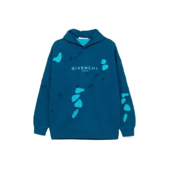 Givenchy Distressed Logo print Hoodies
