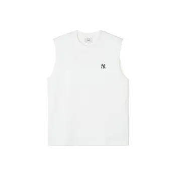 MLB Base Logo Tank Tops Unisex Ecru