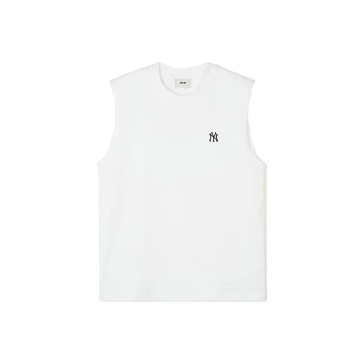 MLB Base Logo Tank Tops Unisex Ecru-0