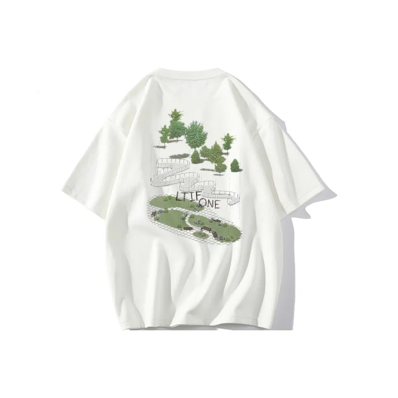 LTIFONE Casual Versatile T Shirt Unisex-0