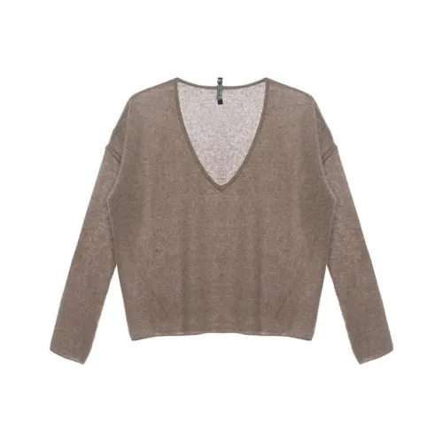 Fax Copy Express Cashmere Sweater Unisex Khaki