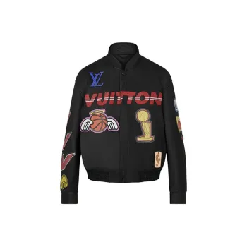 LOUIS VUITTON X Nba Logos Leather Hero Jacket