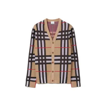 Burberry Vintage Check V neck Cardigan