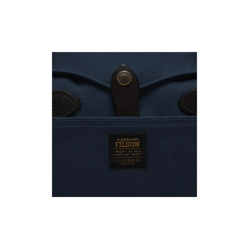 Filson Cotton Briefcase Men's Marine Blue-4