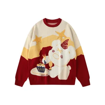 LAMLICKA Sweater Unisex Apricot