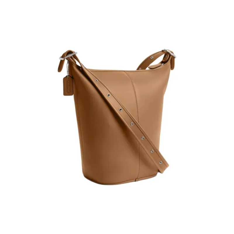 COACH Leather Hobo Bag, Crossbody Bag, Shoulder Bag Medium Size Women's Brown-1