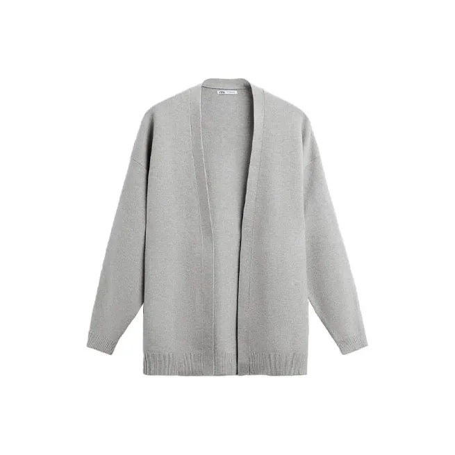 ZARA Knitwear Men Zebra Print Gray-0
