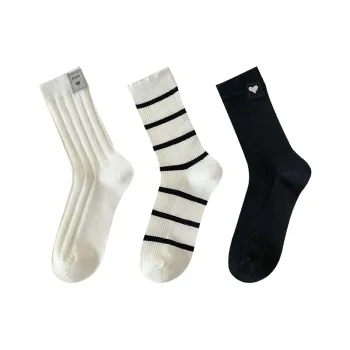 MIIOW Mid Calf Socks Women's 3 Pack